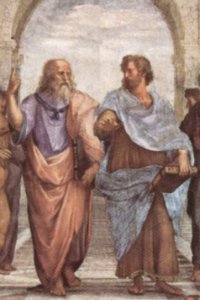 Platon und Aristoteles in Raffaels 'Schule von Athen' 